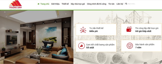 Thiết Kế Website Công Ty Xây Dựng Chuyên Nghiệp - Giá Rẻ