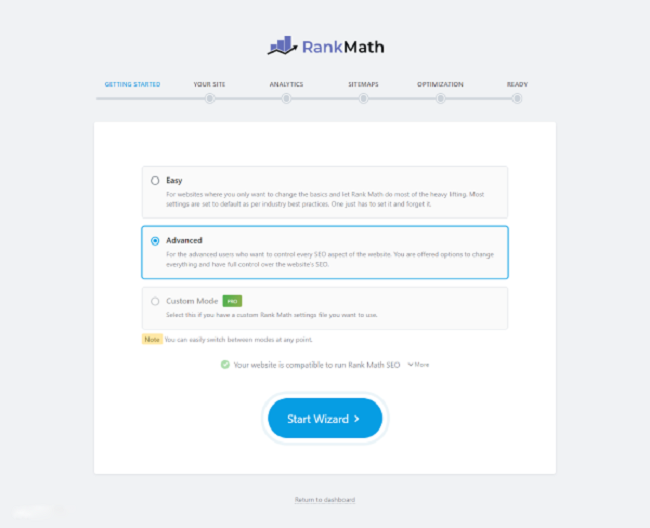 Khởi chạy Rank Math SEO