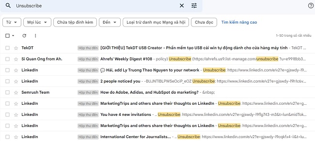 Cách chặn spam mail theo nhóm